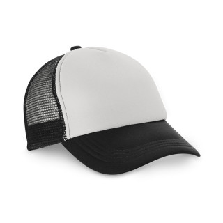 NICOLA. Mütze aus Polyester und Mesh (150 g/m²), schwarz