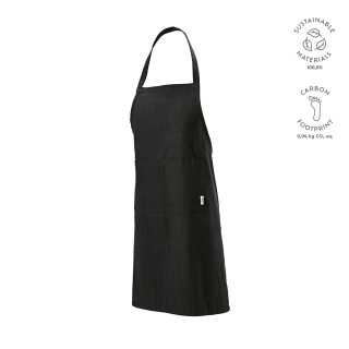 Rubens Schürze aus recyceltes Baumwolle 180 g/m², schwarz