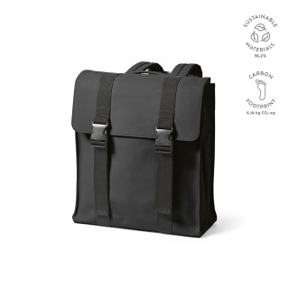 "Edinburgh Backpack" 22L Rucksack aus rPU und rPET für Laptops bis 17", schwarz