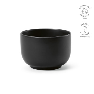 Michelangelo Schüssel aus Keramik, 860 ml. Matte Oberfläche, schwarz