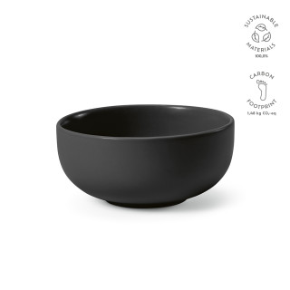 O'Keeffe Schüssel aus Keramik, 800ml. Matte Oberfläche, schwarz