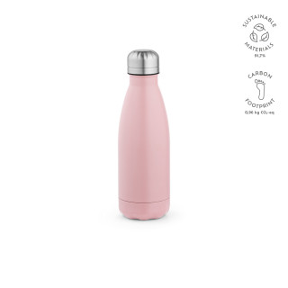 "Mississippi 450 Bottle" Trinkflasche aus recyceltem Edelstahl, 430 ml, doppelwandig, rosa