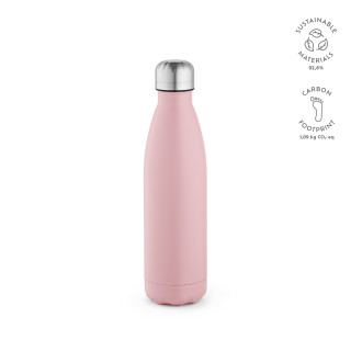 "Mississippi 550 Bottle" Trinkflasche aus recyceltem Edelstahl, 535 ml, doppelwandig, rosa