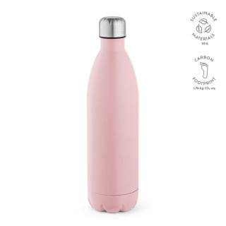 "Mississippi 1100 Bottle" Trinkflasche aus recyceltem Edelstahl, 1100 ml, doppelwandig, rosa