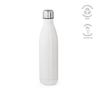 "Mississippi 800W Bottle" Trinkflasche aus recyceltem Edelstahl, 810 ml, für Sublimationsdruck geeignet, weiß