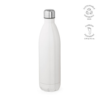 Mississippi 1100W Trinkflasche recycelter Edelstahl, 1100 ml. Für Sublimationsdruck geeignet, weiß