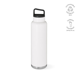 "Zambezi 1500W Bottle" Trinkflasche aus recyceltem Edelstahl, 1620 ml, für Sublimationsdruck geeignet, weiß