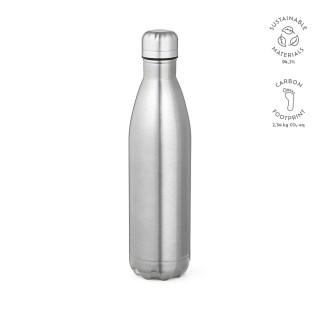 Mississippi 800P Trinkflasche recycelter Edelstahl, 810 ml. Glänzend, silber