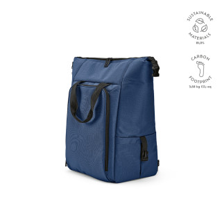 Dublin 28L Kühltasche aus rPET.Fronttasche und zwei Seitentaschen, blau