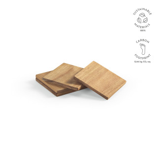 "Velazquez Coasters" Untersetzer aus Akazienholz, Set mit 4 Stück, natur