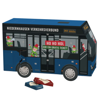 Adventskalender "Bus", Sarotti Schokotäfelchen