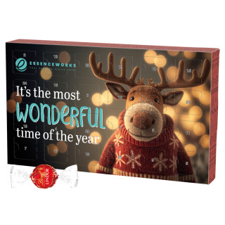 Adventskalender L mit Lindt Lindor Pralinés