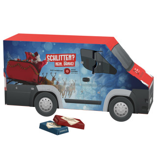 Adventskalender "Transporter", Sarotti Schokotäfelchen