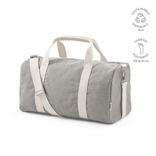 "Seoul Gym Bag" 30L Sporttasche aus recycelter Baumwolle und rPET, grau