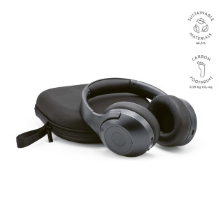 "Ultraz Headphones" Kopfhörer aus rABS, 600 mAh mit ANC, 35 Stunden Wiedergabezeit, dunkelgrau