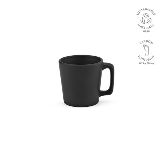 "Thames 75 Mug" Tasse aus Keramik, 75 ml, matte Oberfläche, schwarz