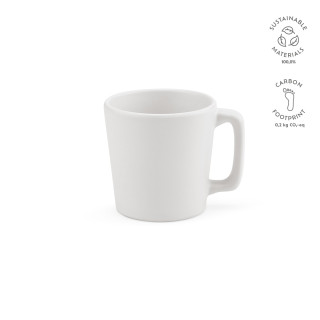 "Thames 75 Mug" Tasse aus Keramik, 75 ml, matte Oberfläche, weiß