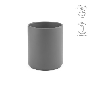 "Tiber 350" Tasse aus Keramik, 340 ml, matte Oberfläche, dunkelgrau