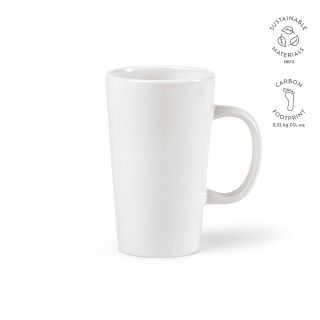 "Mekong" Tasse aus Keramik, 310 ml, weiß