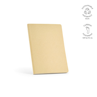 "Cervantes Notebook" A5 Notizbuch aus Bambusfasern mit 196 Seiten aus recyceltem Papier (70 g/m²), hellbraun