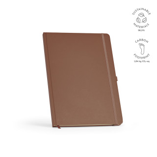 "Marquez A4 Notebook" A4 Notizbuch mit Festeinband mit 240 Seiten aus recyceltem Papier (70 g/m²), braun