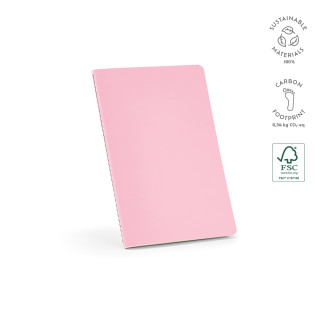"Bronte A5 Notebook" A5 Notizbuch mit Softcover, Kartoneinband und FSC-zertifiziertem Papier, rosa