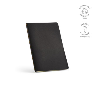 Bronte A5 Notizbuch.Softcover und Kartoneinband. FSC-zertifiziertes Papier, schwarz