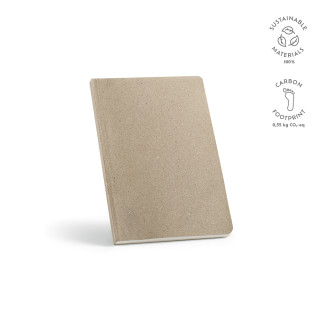 "Poe Notebook" A5 Notizbuch mit Leineneinband mit 196 Seiten aus recyceltem Papier (80 g/m²), hellgrau
