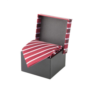 Krawatte Vivonne, rot/weinrot