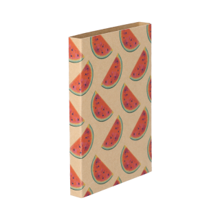 Individueller Pappschuber aus Kraftpapier CreaSleeve Kraft 112, natur