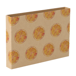 Individueller Pappschuber aus Kraftpapier CreaSleeve Kraft 248, natur