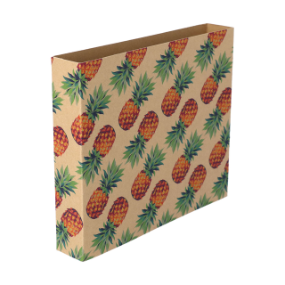 Individueller Pappschuber aus Kraftpapier CreaSleeve Kraft 396, natur
