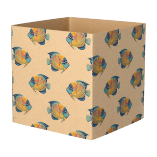 Individueller Pappschuber aus Kraftpapier CreaSleeve Kraft 406, natur