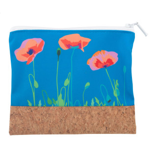 Individuelle Kosmetiktasche CreaBeauty Cork S, natur/weiß