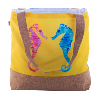 Strandtasche SuboShop Playa, natur/weiß