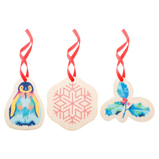 Individueller Weihnachtsbaumschmuck CreaJul Wood, rot