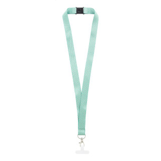 Individuelles Handyhalter-Lanyard RPET Subyard Mobile Slim Safe, weiß