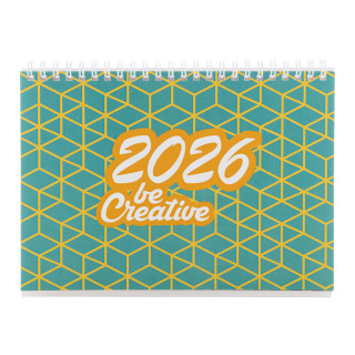 Individueller Tischkalender CreaDate Desk, weiß