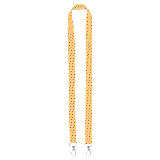 Sublimations-Lanyard Subyard Double, weiß