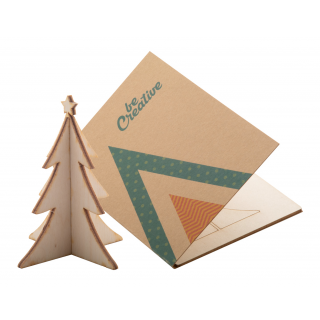 Weihnachtskarte, Tannenbaum Creax Eco, natur