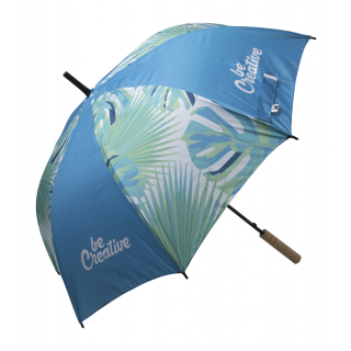 individueller Regenschirm CreaRain Eight RPET, weiß