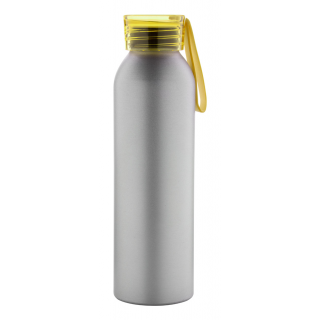Trinkflasche Tukel, silber/gelb