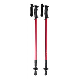 Nordic-Walking-Stöcke Pulpit, schwarz/rot