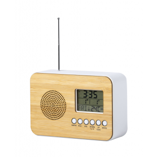 Radio-Tischuhr Bordio, natur