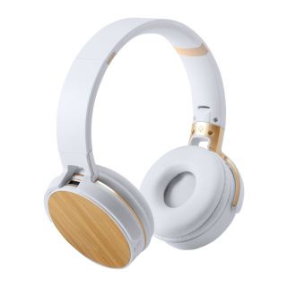 Bluetooth-Kopfhörer Treiko, natur/weiß