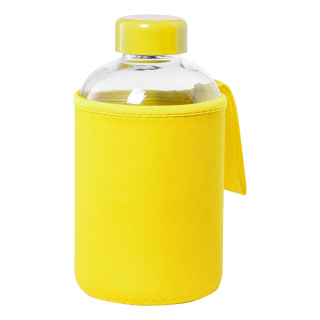 Glas-Trinkflasche Flaber, gelb