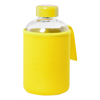 Glas-Sportflasche Tesso, gelb