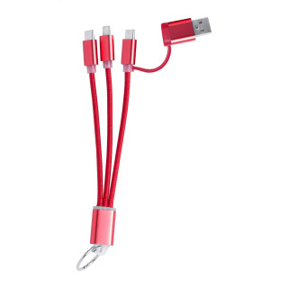 Ladekabel-Schlüsselanhänger Rashort, rot