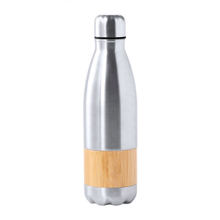 Sportflasche Keval, natur/silber