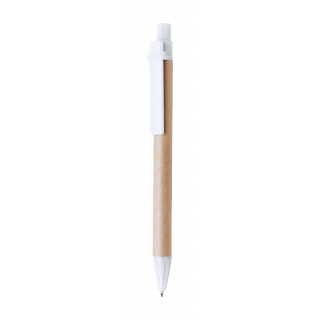 Kugelschreiber Compo, weiß/natur
